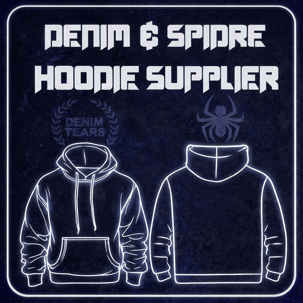 DENIM & SPIDRE HOODIE SUPPLIERS